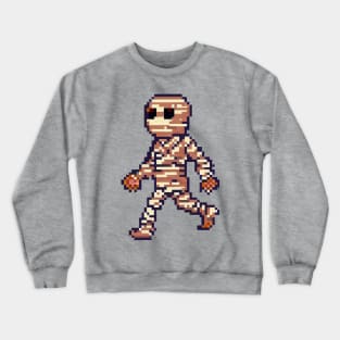 Mummy is walking, Pixel art Crewneck Sweatshirt